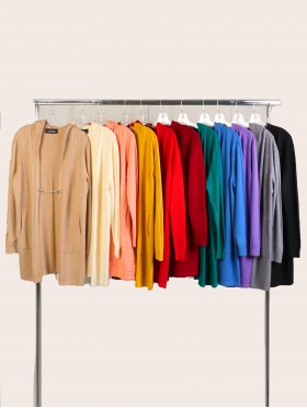 Premium Stretchy Hooded Cardigan W/ Pockets Premium Stretchy Hooded Cardigan W/ Pockets